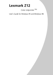 Lexmark Z12 Color Jetprinter User's Guide for Windows 95 and Windows 98 (1.5 MB)