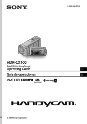 Sony HDR-CX100/B Operating Guide
