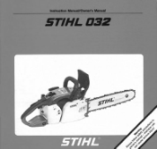 Stihl 032 Instruction Manual