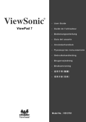 ViewSonic VPAD7 ViewPad 7 User Guide (English)