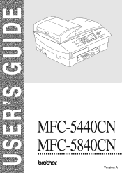 Brother International MFC 5840CN Users Manual - English