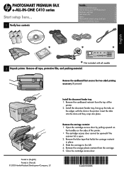 HP Photosmart Premium Fax e- Printer - C410 Reference Guide