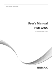 Humax iHDR-5200C User Manual