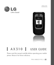 LG AX310 Red Owner's Manual