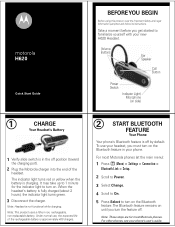 Motorola H620 User Manual