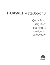 Huawei MateBook 13 2019 Quick Start Guide