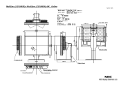 NEC LCD1990SXP-BK MultiSync LCD1990SX-BK : mechanical drawing