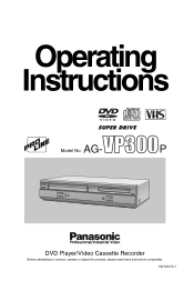 Panasonic AGVP300 AGVP300 User Guide