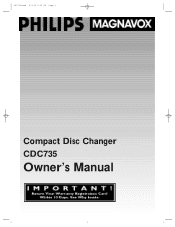 Philips CDC735BK User manual