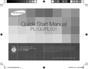 Samsung PL100 Quick Guide (easy Manual) (ver.1.0) (English, Arabic, Chinese, French, Indonesian, Persian, Thai, Turkish)