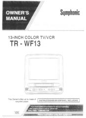 Symphonic TR-WF13 Owners Manual