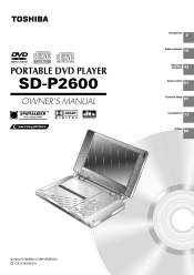 Toshiba SD-P2600 User Manual