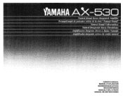 Yamaha AX-530 Owner's Manual