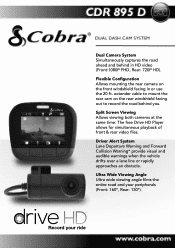 Cobra CDR 895 D CDR 895 D Features and Specs