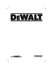 Dewalt DW882 User Guide