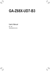 Gigabyte GA-Z68X-UD7-B3 Manual