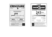 Haier GWT950AW Energy Guide Label