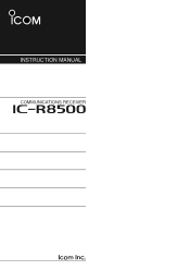 Icom IC-R8500 Instruction Manual