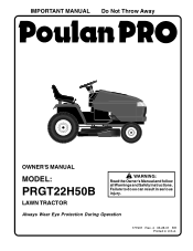 Poulan PRGT22H50B User Manual
