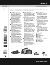 Sony HDR-SR5/C Marketing Specifications