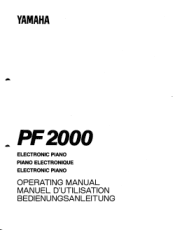 Yamaha PF2000 Owner's Manual (image)