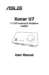 Asus Xonar U7 Echelon User Manual