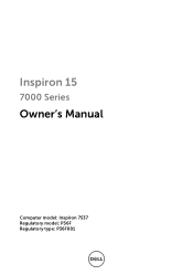 Dell Inspiron 15 7537 Owners Manual