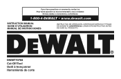 Dewalt DWMT70784 Instruction Manual