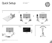 HP Pavilion 27-inch Displays Quick Setup Guide