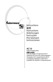 Intermec PB42 AC10 4-Bay Charging Dock Instructions