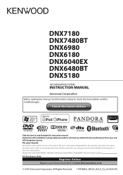 Kenwood DNX6480BT User Manual