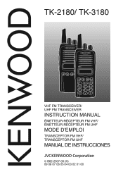 Kenwood TK-3180 Instruction Manual