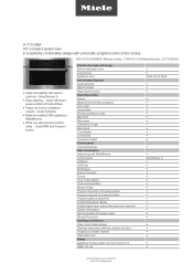 Miele H 7170 BM Product sheet