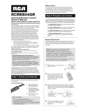 RCA RCRBB04GZ Owner/User Manual
