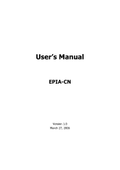 Via EPIA-CN10000EG User Manual