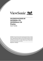 ViewSonic VA2265Smh VA2265Smh User Guide English