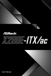 ASRock X299E-ITX/ac User Manual