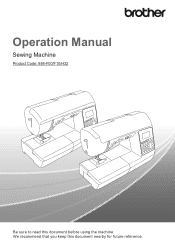 Brother International Innov-is NQ575PRW Operation Manual