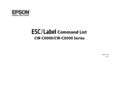 Epson ColorWorks CW-C6000P ESC/label Command List CW-C6000/CW-C6500 Series