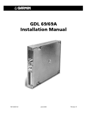 Garmin GDL 69/69A Installation Manual