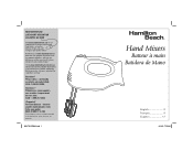 Hamilton Beach 62669 Use and Care Manual