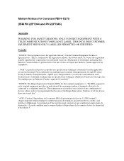 Lenovo NetVista A30 Regional modem standards compliance