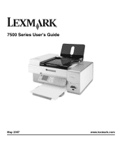 Lexmark X7550 User's Guide