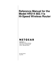 Netgear HR314 HR314 Reference Manual