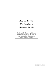 Acer Aspire L3600 Aspire L3600-Veriton L460 Service Guide