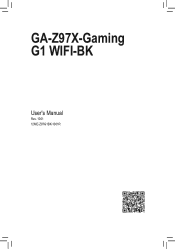 Gigabyte GA-Z97X-Gaming G1 WIFI-BK User Manual