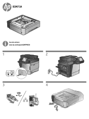 HP LaserJet Enterprise MFP M630 1x500 Tray Installation Guide