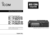 Icom F2821D Instruction Manual