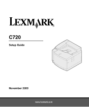 Lexmark C720 Setup Guide