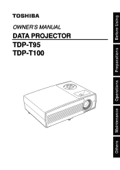 Toshiba TDP-T100 User Manual